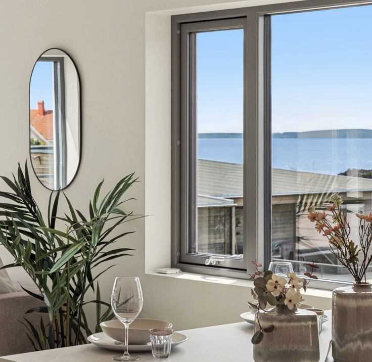 Listefri overgang mellom vegg og himling